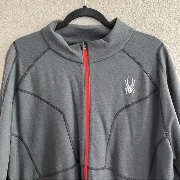 Spyder merino wool full zip turtleneck sweater SZ XXL - Picture 2 of 6